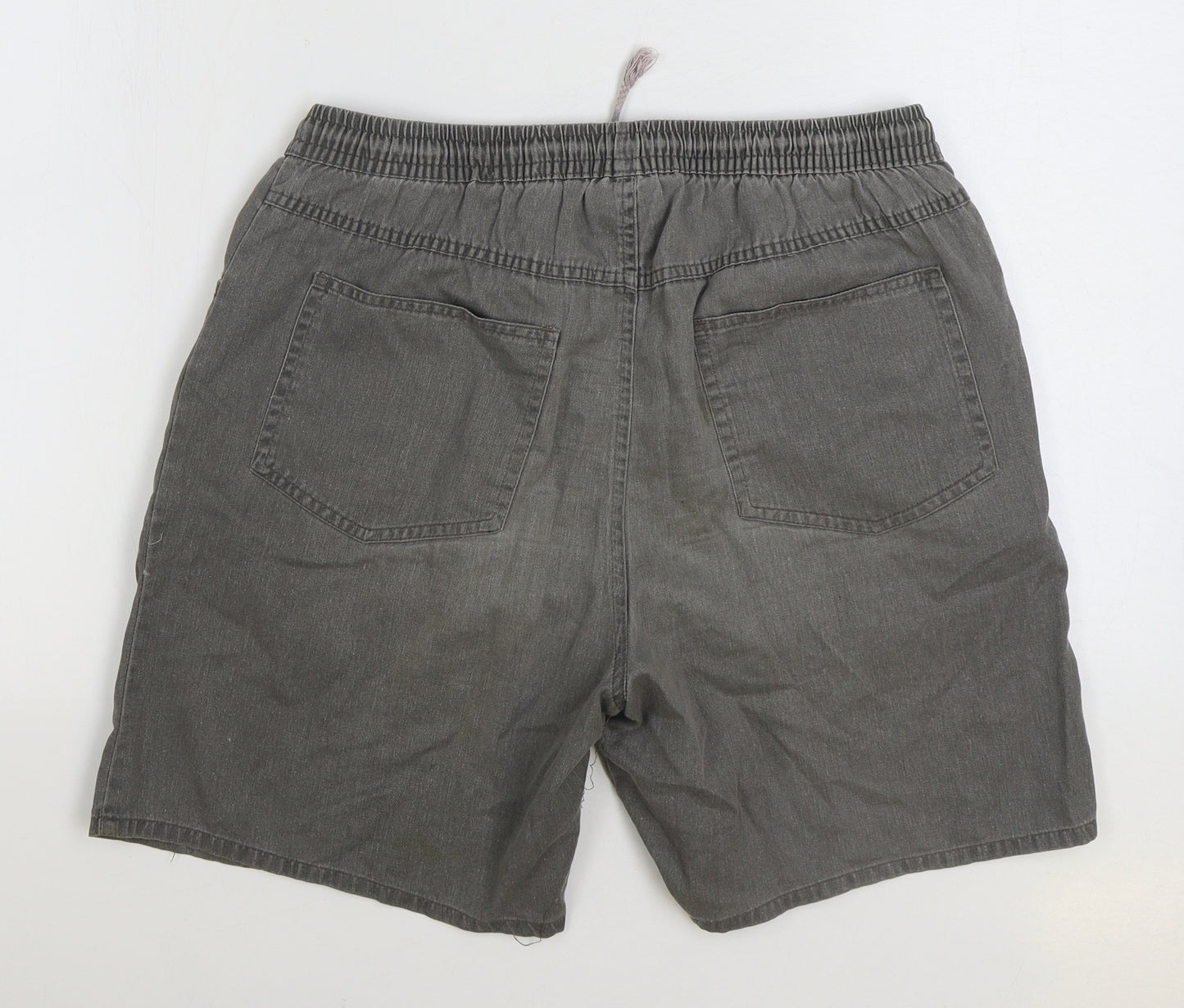 Old Ireland Mens Grey Cotton Bermuda Shorts Size 34 in L7 in Regular Zip