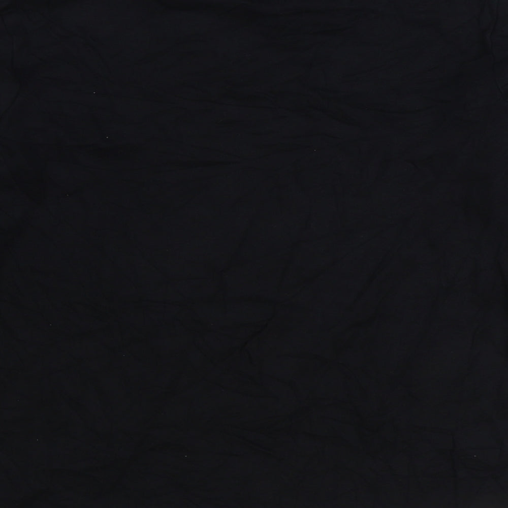 George Boys Black Cotton Basic T-Shirt Size 12-13 Years Round Neck Pullover - Online Vibes