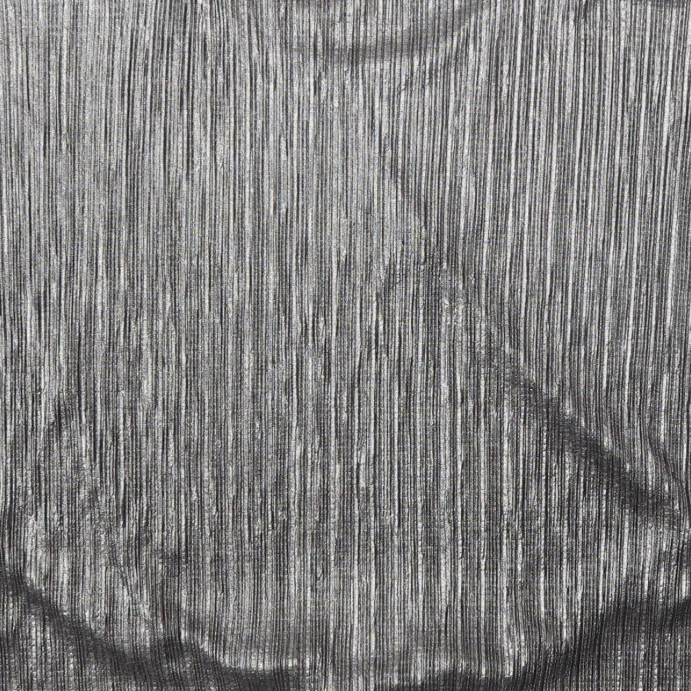 Atmosphere Womens Silver Polyester Jersey Blouse Size 20 Round Neck