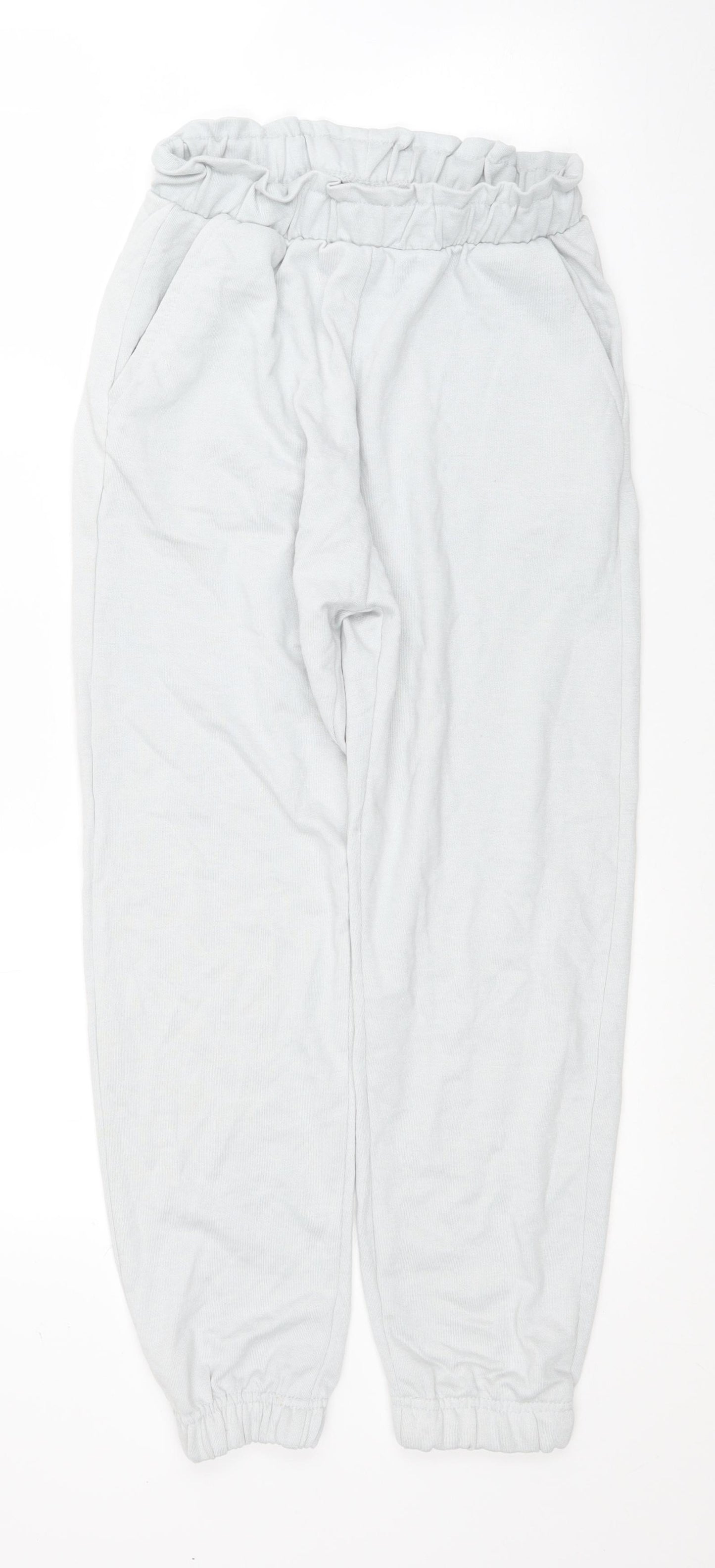 Zara Girls Grey Cotton Sweatpants Trousers Size 12-13 Years Regular Pullover