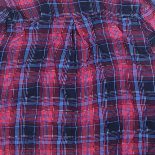 George Womens Multicoloured Plaid Cotton Basic Button-Up Size 18 Collared
