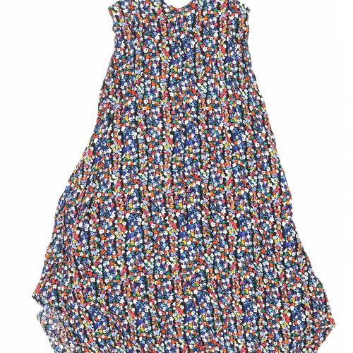 Gap Womens Multicoloured Floral Viscose Trapeze & Swing Size XS V-Neck Pullover