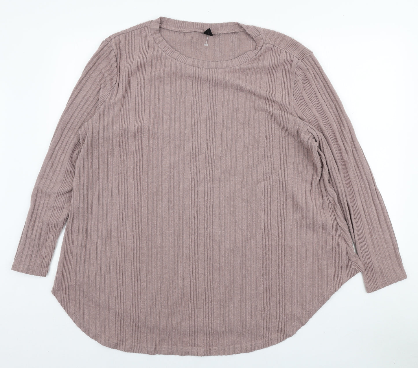 SheIn Womens Pink Polyester Pullover Sweatshirt Size XL Pullover