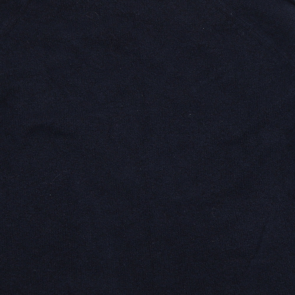 Marks and Spencer Womens Blue Round Neck Acrylic Pullover Jumper Size XL