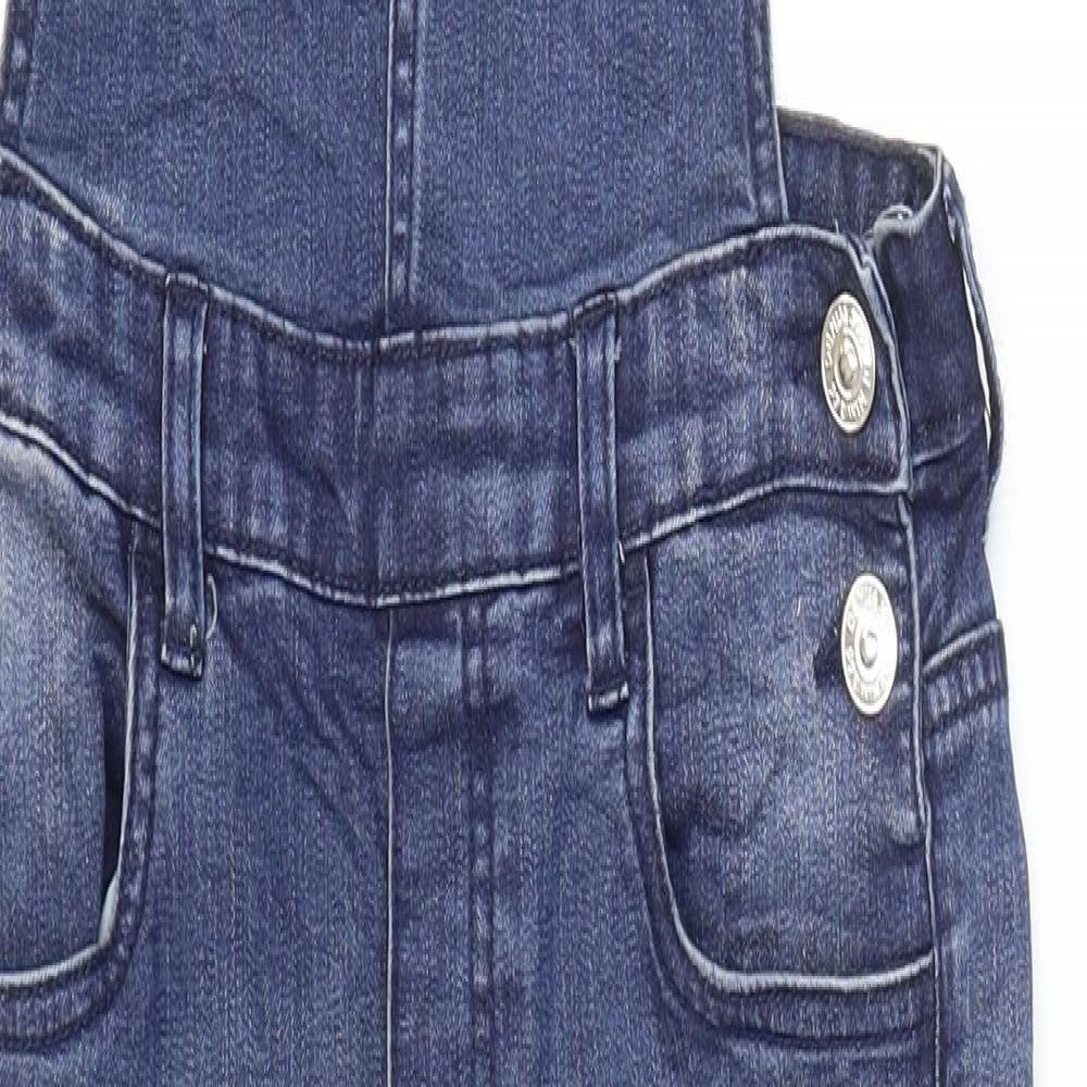 Denim 365 Girls Blue Cotton Dungaree One-Piece Size 9-10 Years L23 in Buckle