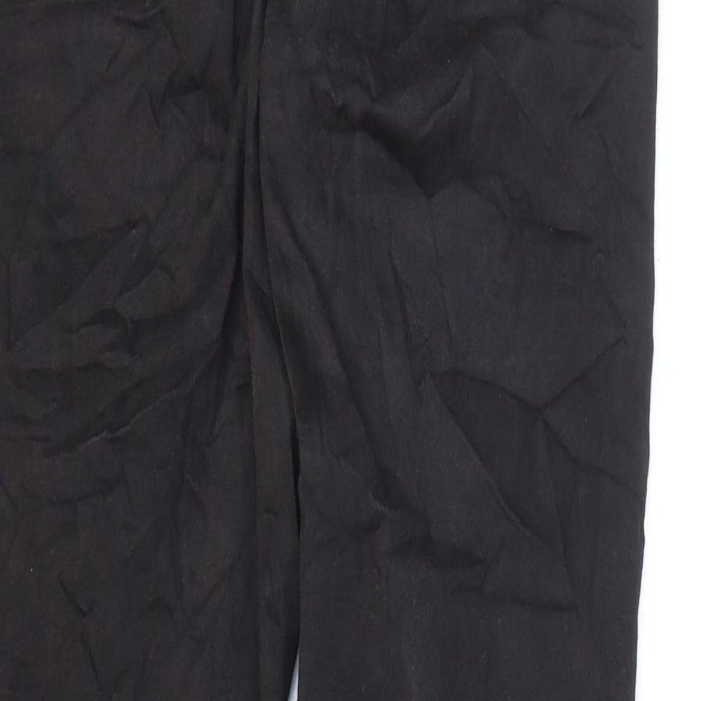 Papaya Mens Black Cotton Skinny Jeans L27 in Regular Zip