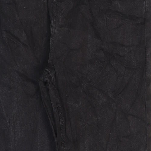 Denim 365 Mens Black Cotton Straight Jeans Size 32 in L27 in Regular Zip