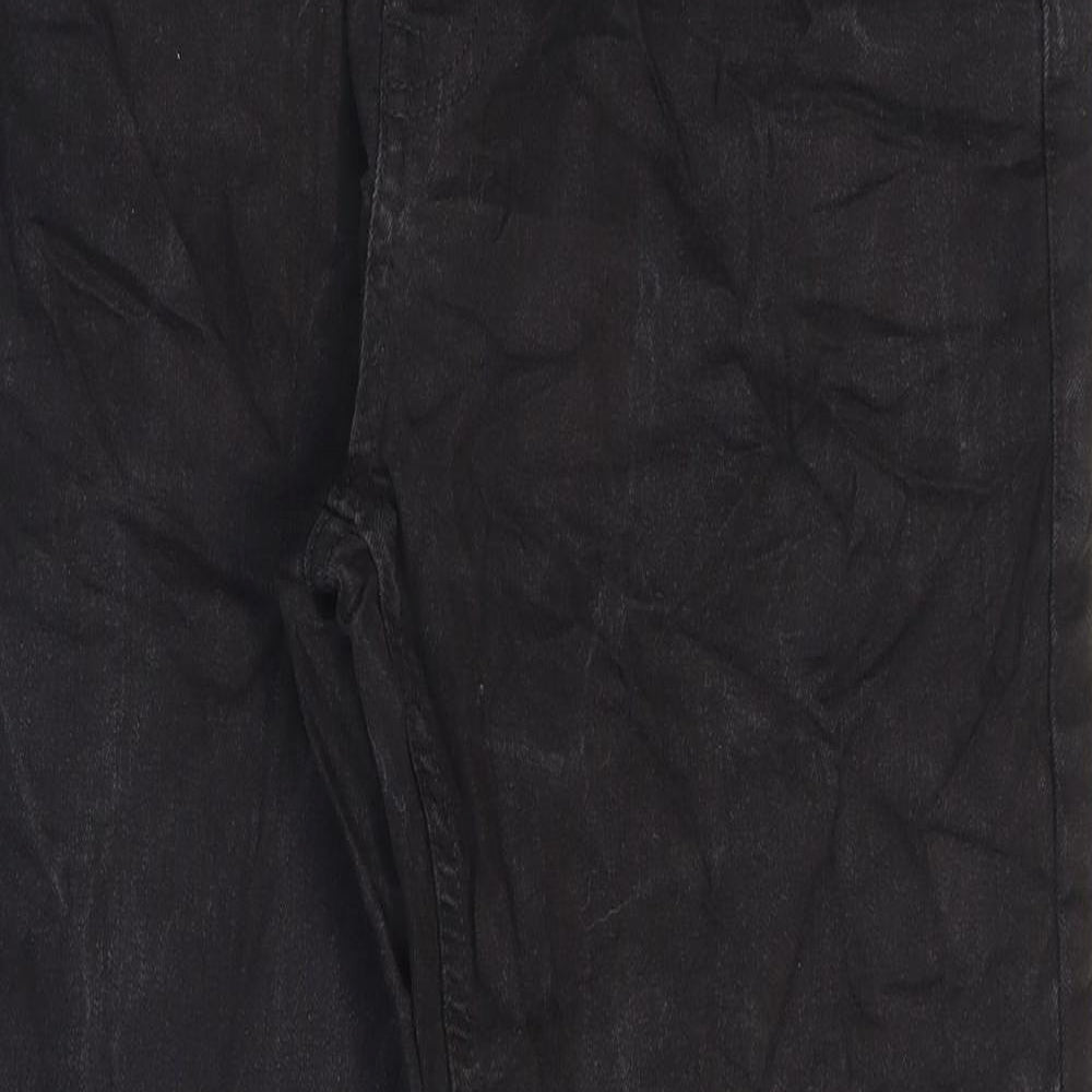 Denim 365 Mens Black Cotton Straight Jeans Size 32 in L27 in Regular Zip