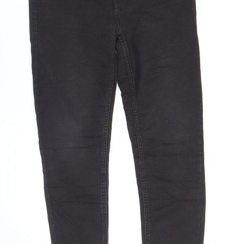 Divided Womens Black Cotton Skinny Jeans Size 10 L27 in Regular Zip