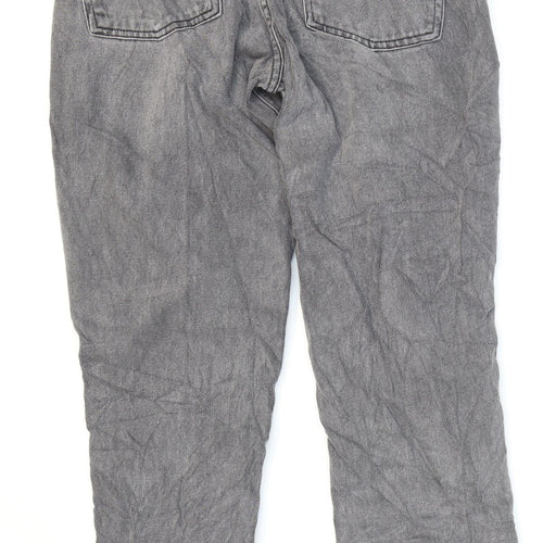 Reclaimed Vintage Mens Blue Cotton Straight Jeans Size 26 L27 in Regular Zip