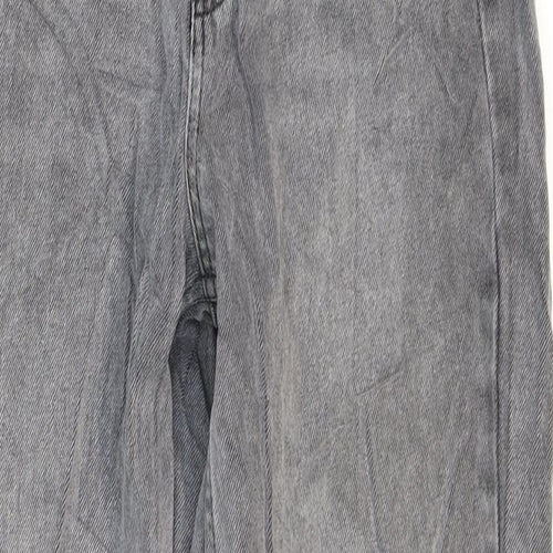 Reclaimed Vintage Mens Blue Cotton Straight Jeans Size 26 L27 in Regular Zip