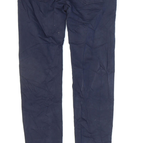 Stradivarius Womens Blue Cotton Skinny Jeans Size 8 L29 in Regular Zip