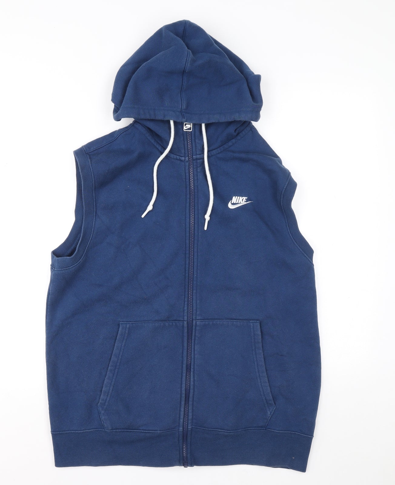 Nike Mens Blue Polyester Full Zip Sweatshirt Size L - Nike