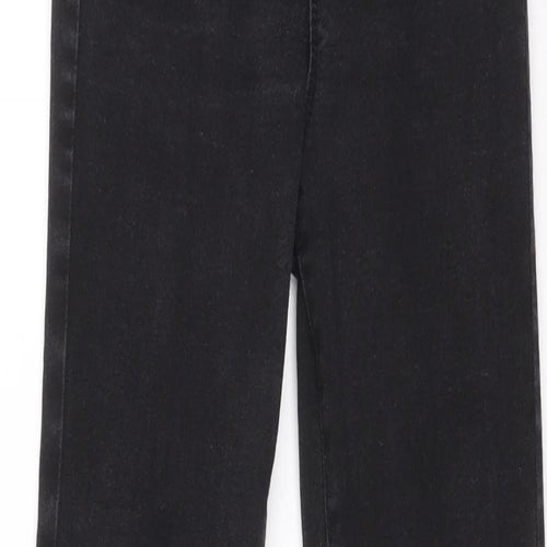 Primark Womens Black Cotton Skinny Jeans Size 10 L28 in Regular Zip