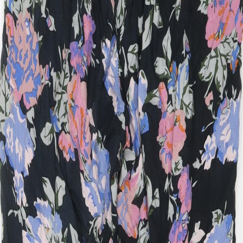 Select Womens Multicoloured Floral Polyester Harem Trousers Size 8 L28 in Regular