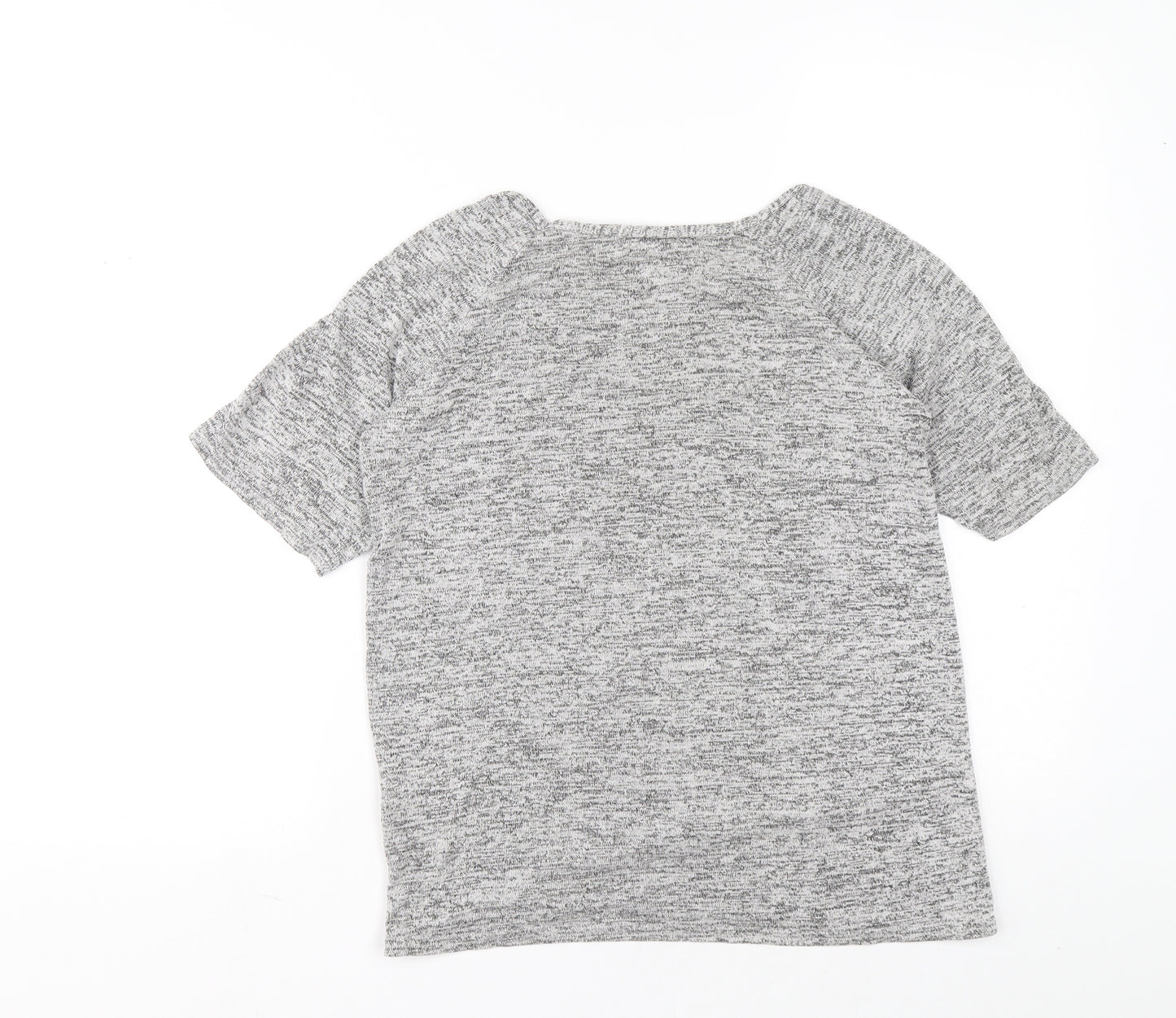 Select Womens Grey Boat Neck Viscose Pullover Jumper Size 12