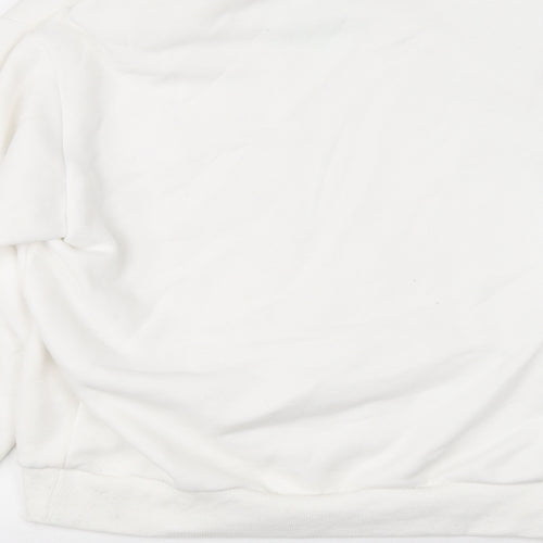 Poser Parlour Womens White Polyester Pullover Sweatshirt Size L Pullover - POSER