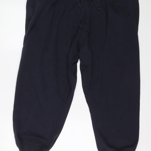 Capsule Womens Blue Polyester Jogger Trousers Size 46 in L26 in Regular Drawstring