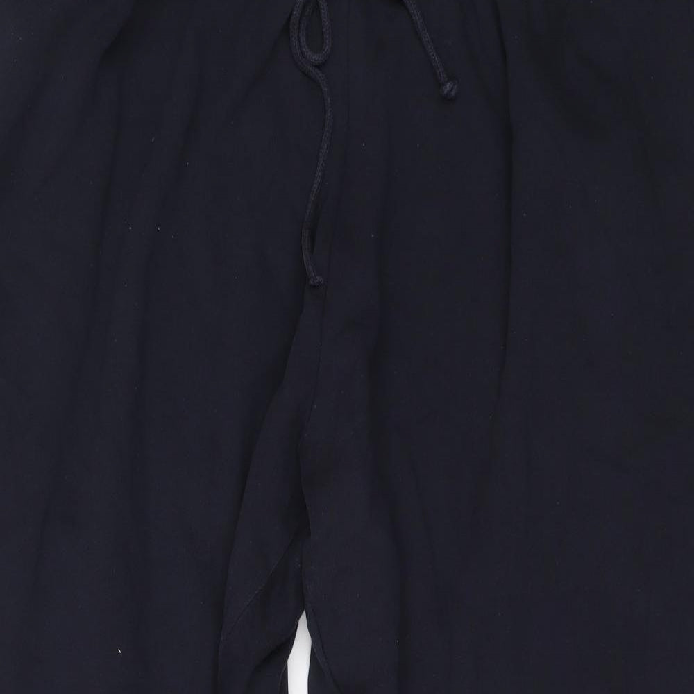 Capsule Womens Blue Polyester Jogger Trousers Size 46 in L26 in Regular Drawstring
