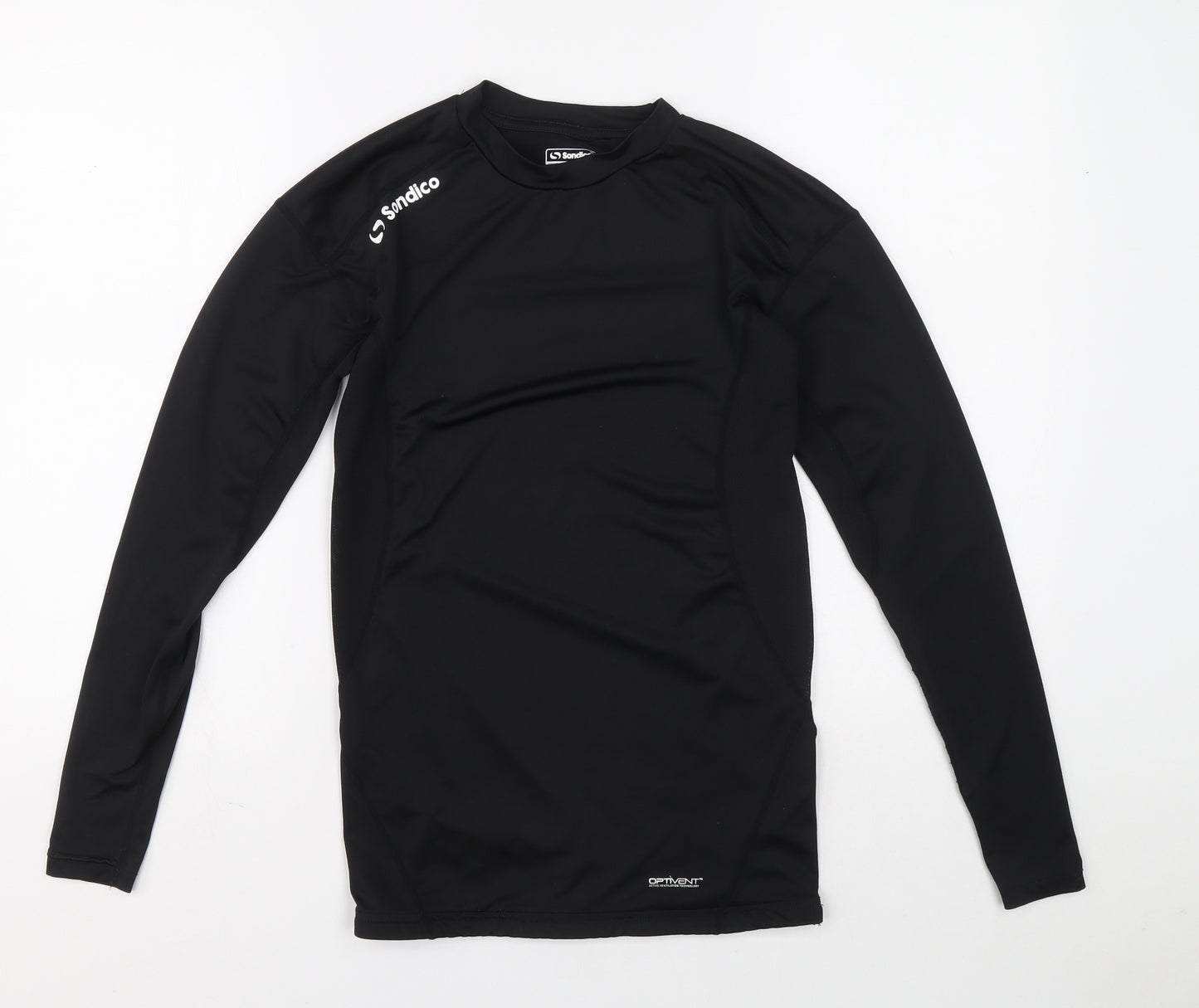 Sondico Mens Black Polyester Ringer Casual Size M Crew Neck Pullover - Sondico
