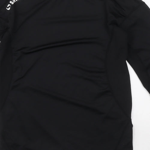 Sondico Mens Black Polyester Ringer Casual Size M Crew Neck Pullover - Sondico