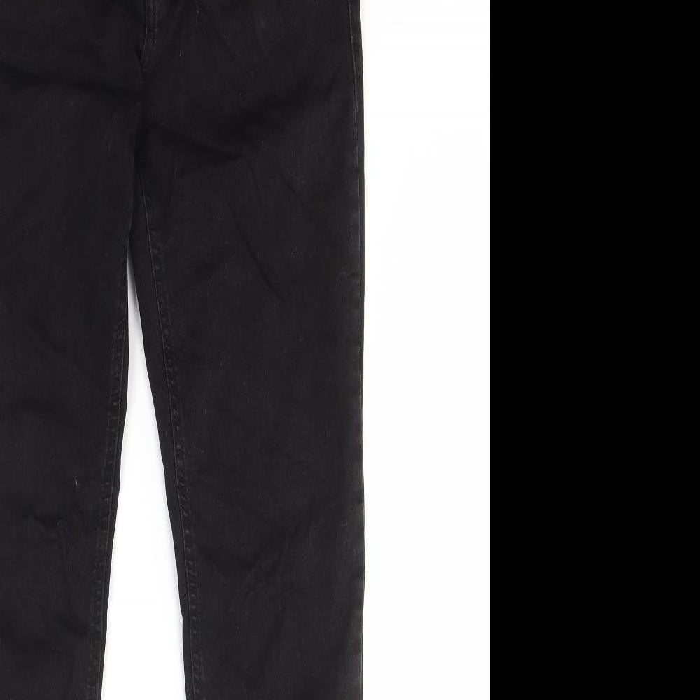 fransa Womens Black Cotton Skinny Jeans Size 8 L31 in Regular Button