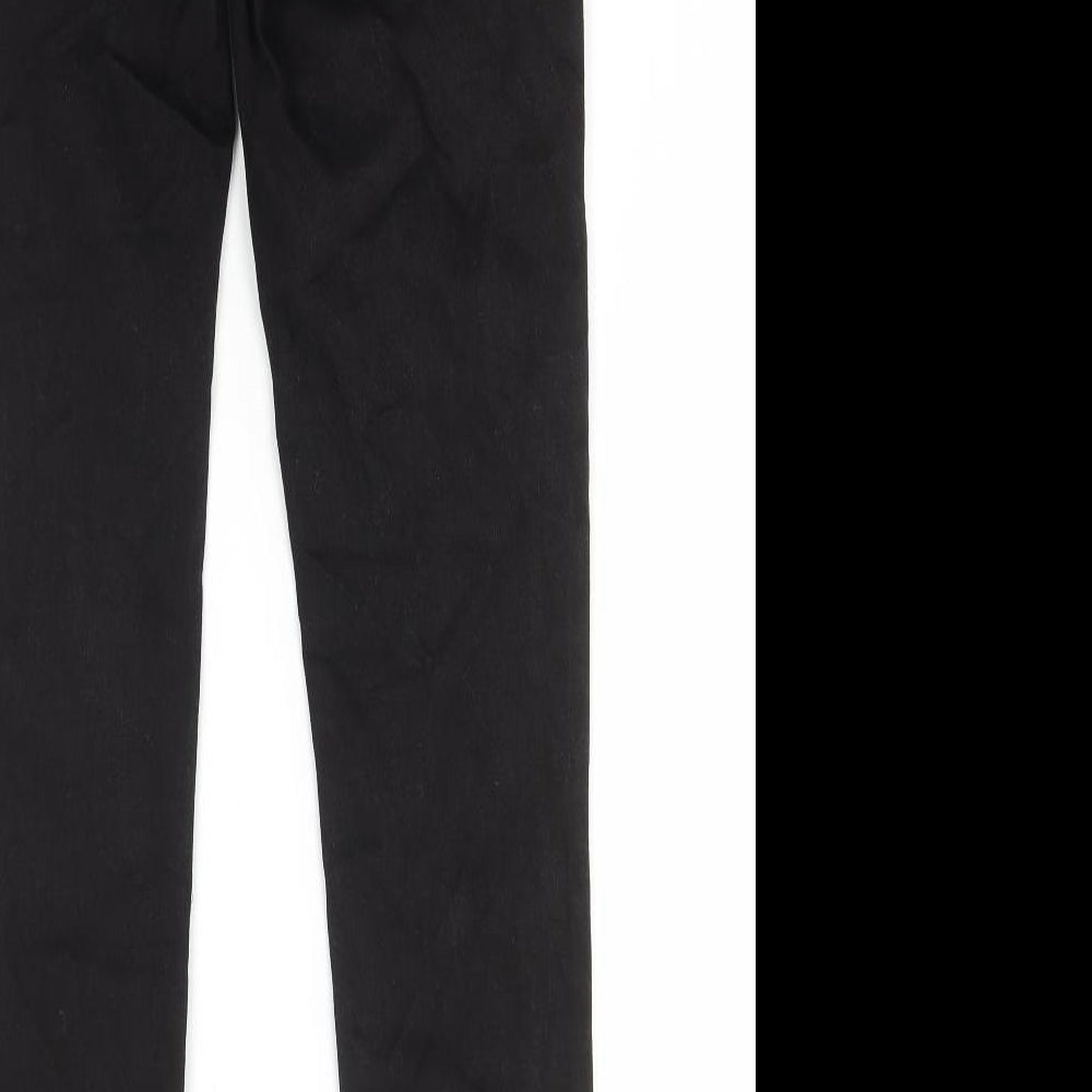 fransa Womens Black Cotton Skinny Jeans Size 8 L31 in Regular Button
