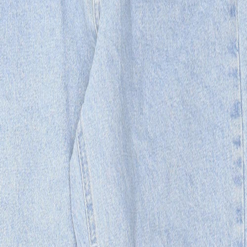 Missguided Womens Blue Cotton Mom Jeans Size 28 in L29 in Regular Button