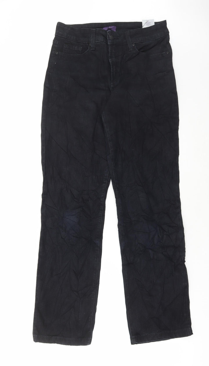 NXD Womens Black Cotton Straight Jeans Size 6 L30 in Regular Button
