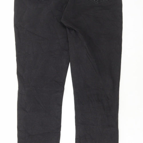 Denim & Co. Womens Black Cotton Skinny Jeans Size 8 L29 in Regular Button
