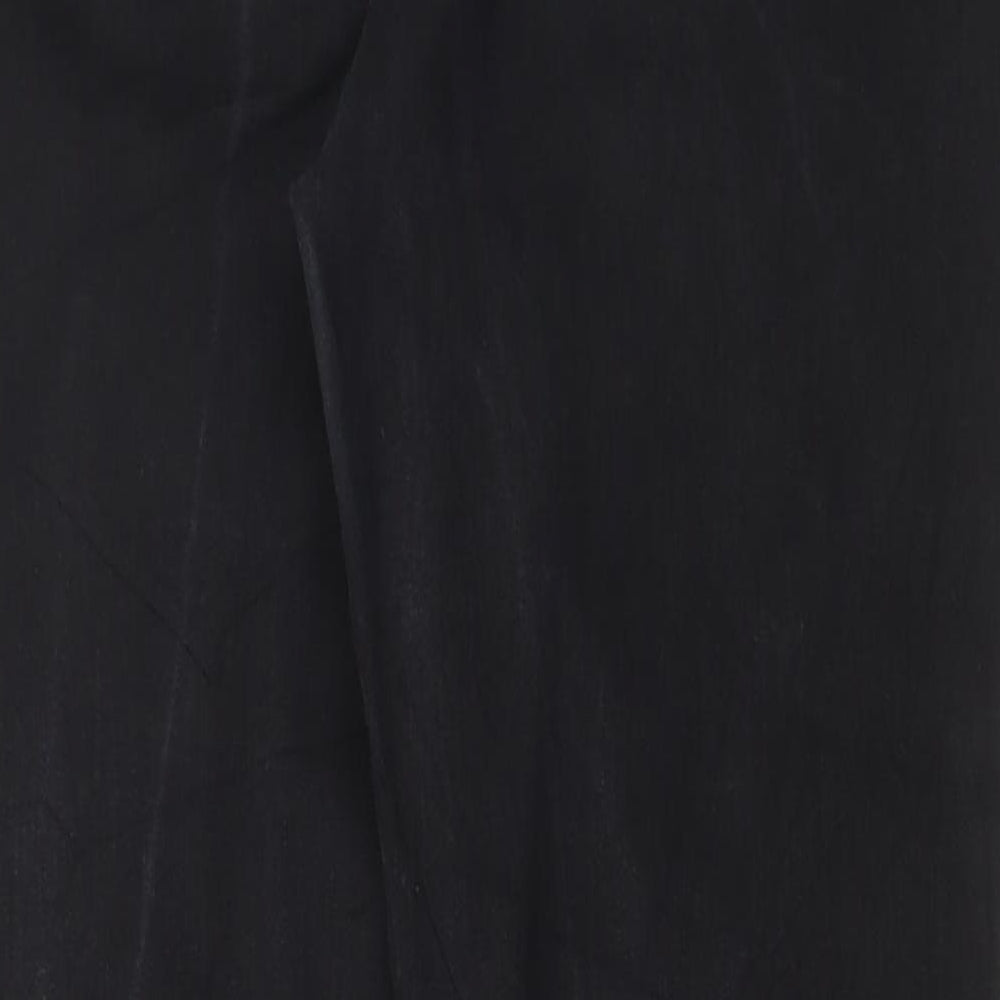 Marks and Spencer Womens Black Cotton Skinny Jeans Size 14 L29 in Regular Button