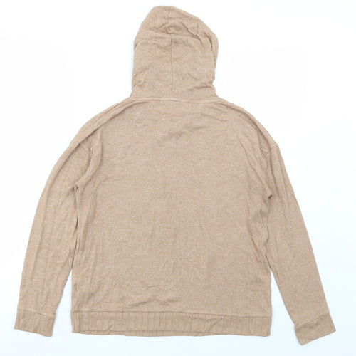 Marks and Spencer Womens Beige Viscose Pullover Hoodie Size 6 Pullover