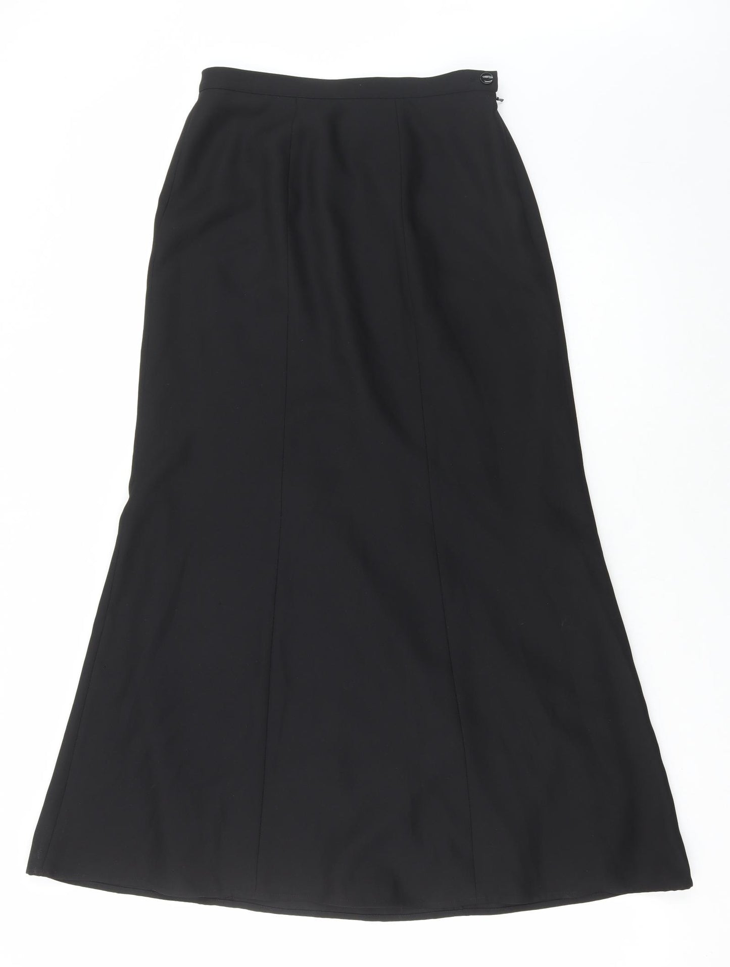 Alexon Womens Black Polyester A-Line Skirt Size 10 Zip