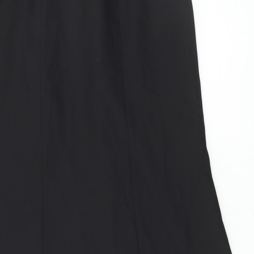 Alexon Womens Black Polyester A-Line Skirt Size 10 Zip