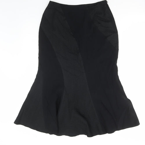 Alex & Co. Womens Black Acetate Straight & Pencil Skirt Size 10 Zip