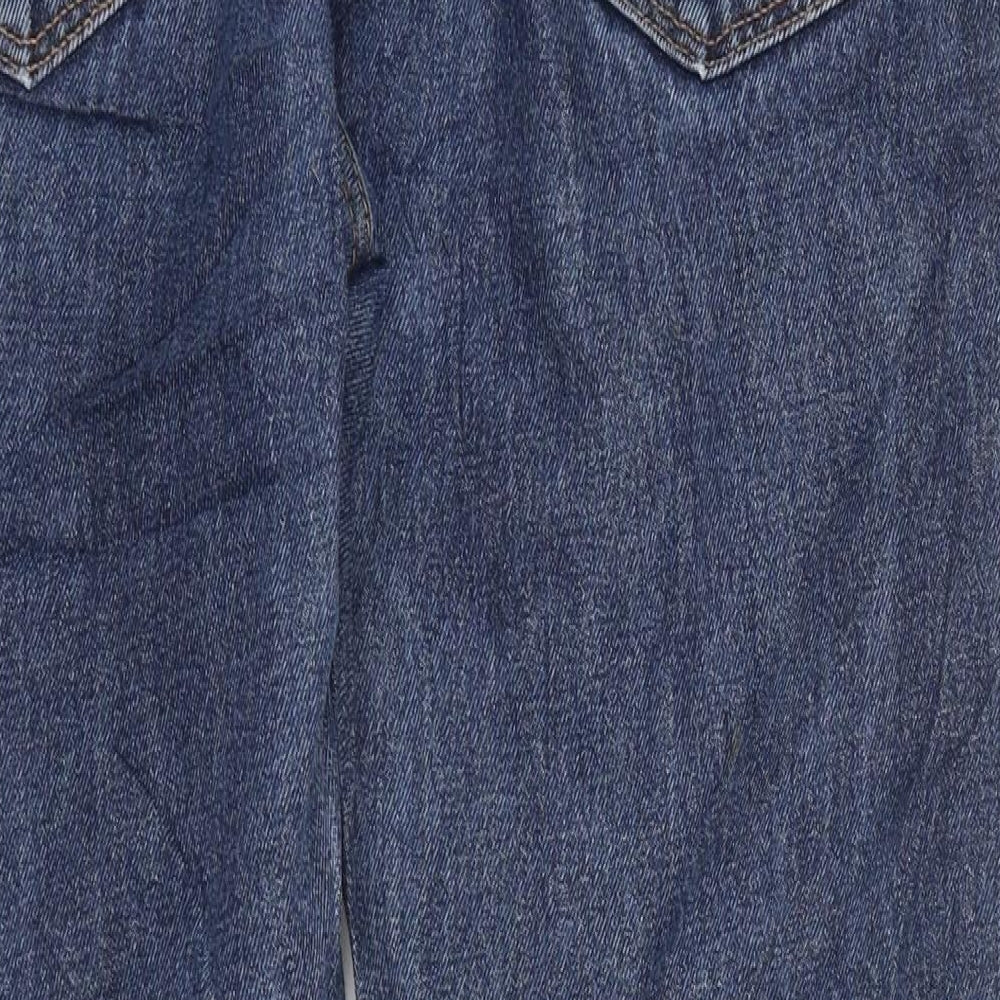 LEVIS Mens Blue Cotton Straight Jeans Size 34 in L38 in Zip
