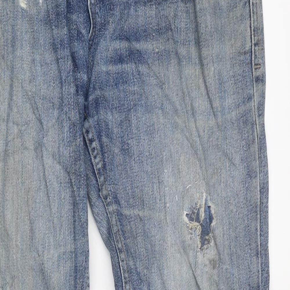 Diesel Mens Blue Cotton Straight Jeans Size 32 in L36 in Regular Zip