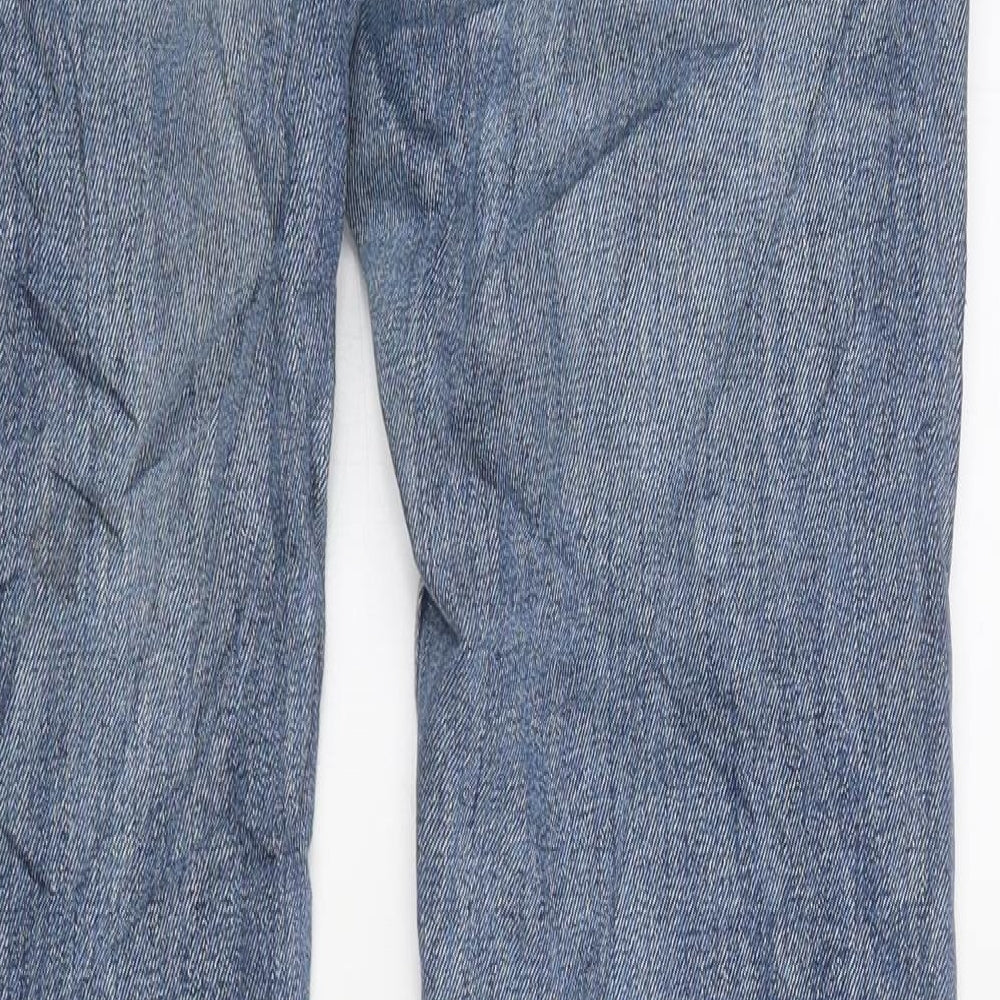 Diesel Mens Blue Cotton Straight Jeans Size 32 in L36 in Regular Zip