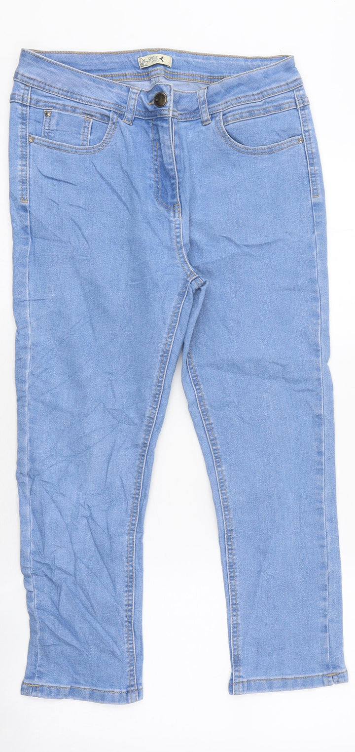 Spirit Womens Blue Cotton Skinny Jeans Size 10 L29 in Regular Zip