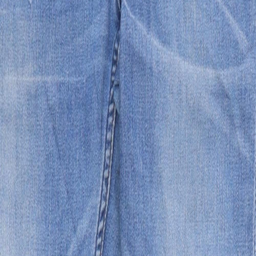 Preworn Girls Blue 100% Cotton Skinny Jeans Size 13 Years Regular Zip