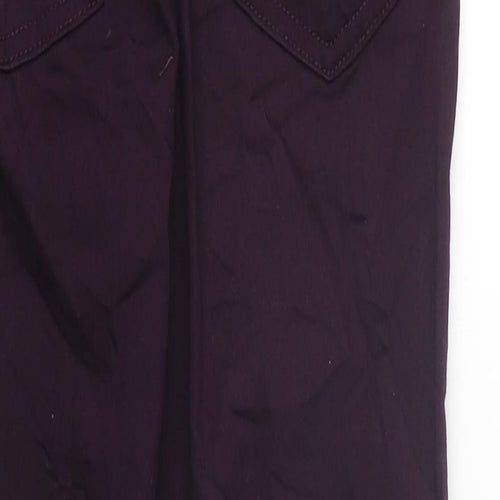 Marks and Spencer Womens Purple 100% Cotton Jegging Jeans Size 6 L32 in Regular - Short