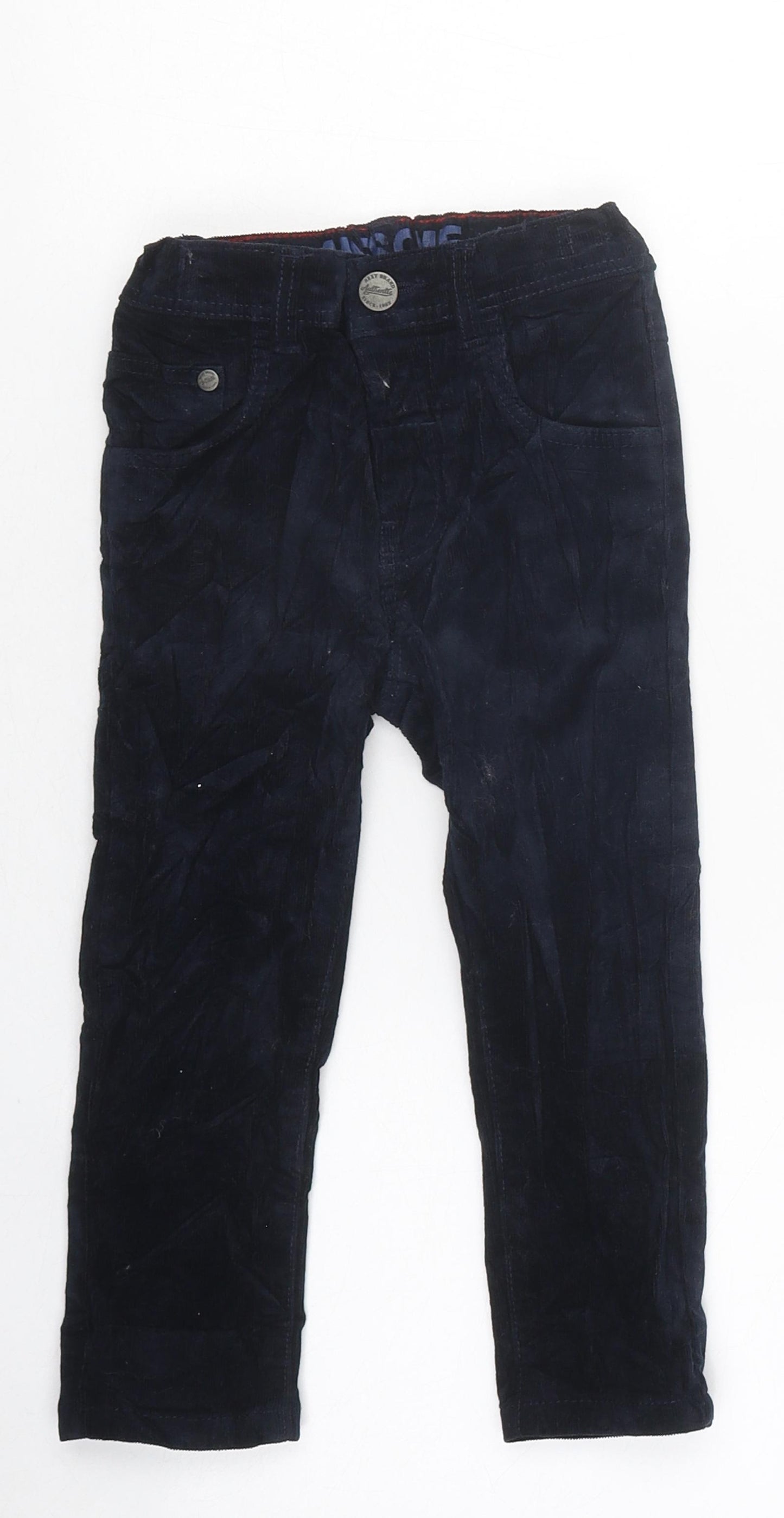 NEXT Boys Black 100% Cotton Capri Jeans Size 18-24 Months Zip