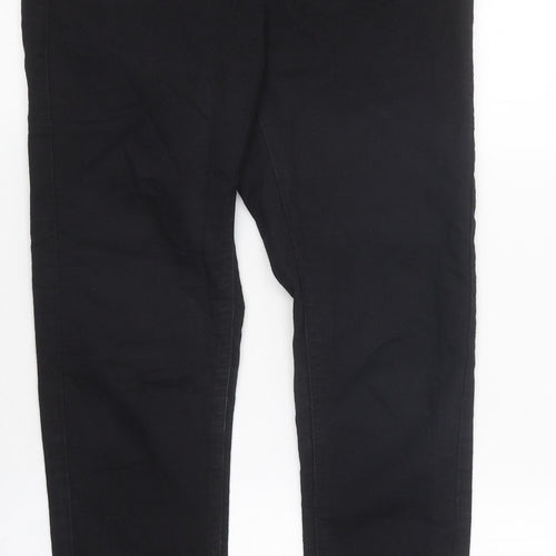 Marks and Spencer Womens Black 100% Cotton Jegging Jeans Size 8 L32 in Regular Zip