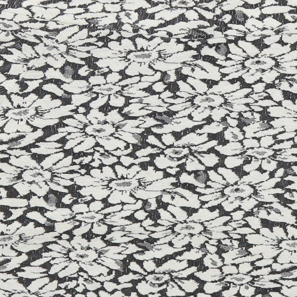 New Look Womens Black Floral Polyester Mini Skirt Size 14