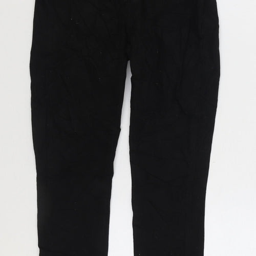 Preworn Womens Black Cotton Skinny Jeans Size 8 L27 in Regular Zip