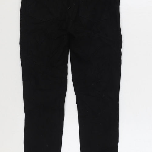 Preworn Womens Black Cotton Skinny Jeans Size 8 L27 in Regular Zip