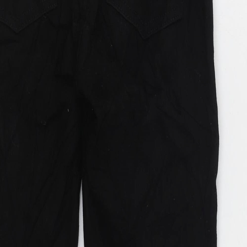 Preworn Womens Black Cotton Skinny Jeans Size 8 L27 in Regular Zip