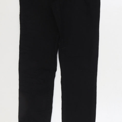 Preworn Womens Black Cotton Jegging Jeans Size 8 L30 in Regular