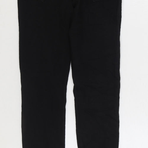 Preworn Womens Black Cotton Jegging Jeans Size 8 L30 in Regular