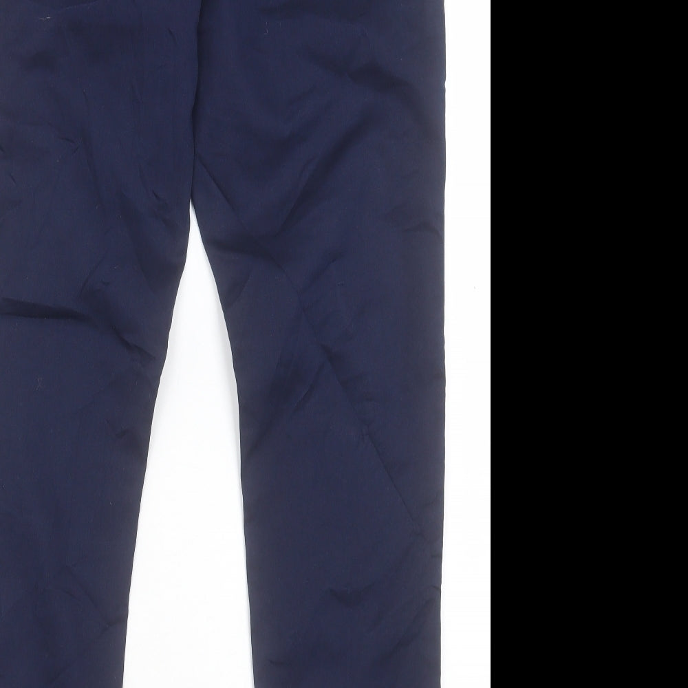 Marks and Spencer Womens Blue Cotton Jegging Trousers Size 14 L28 in Regular